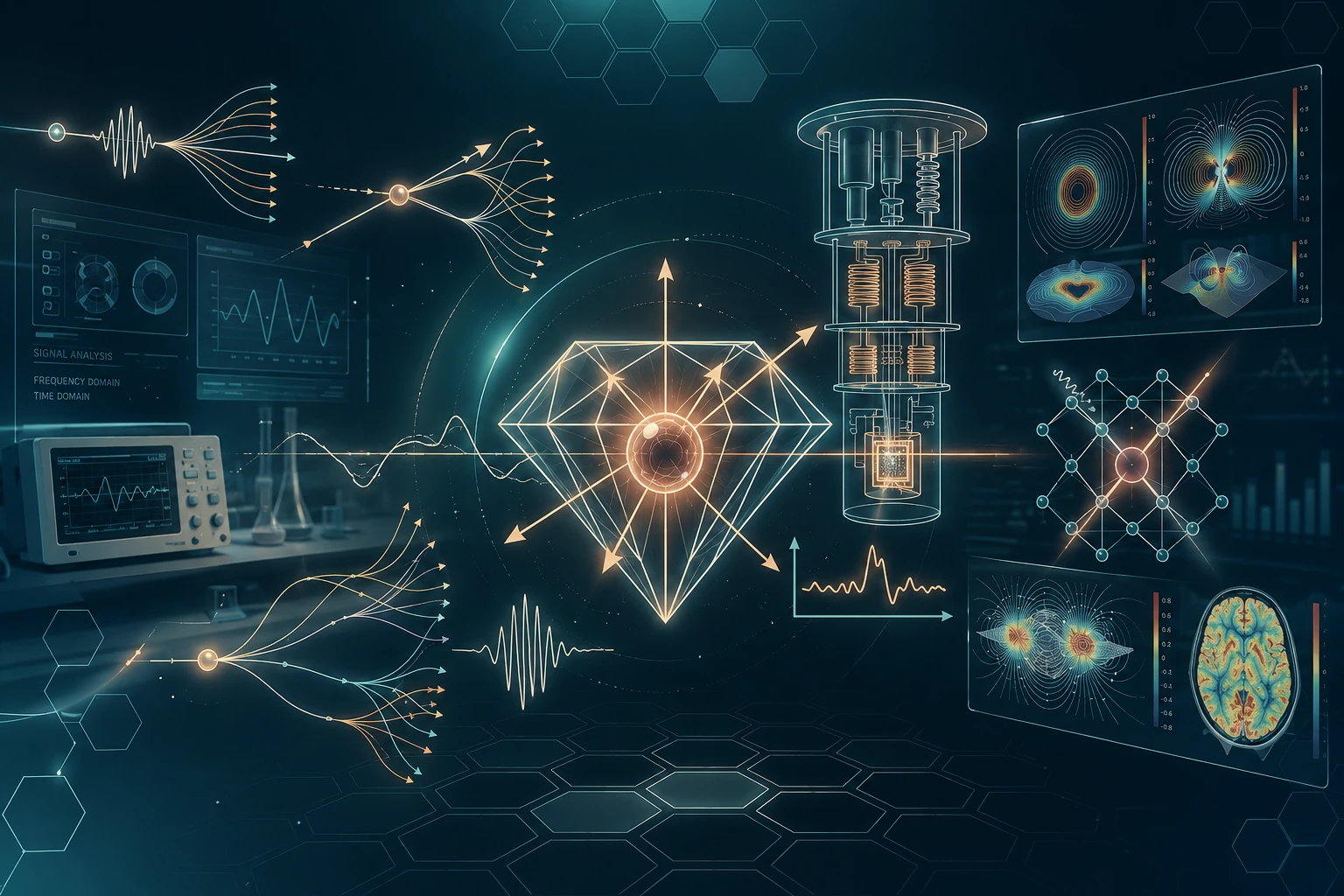 Quantum Sensing with NV Centers — detecting weak magnetic fields with diamond defects
