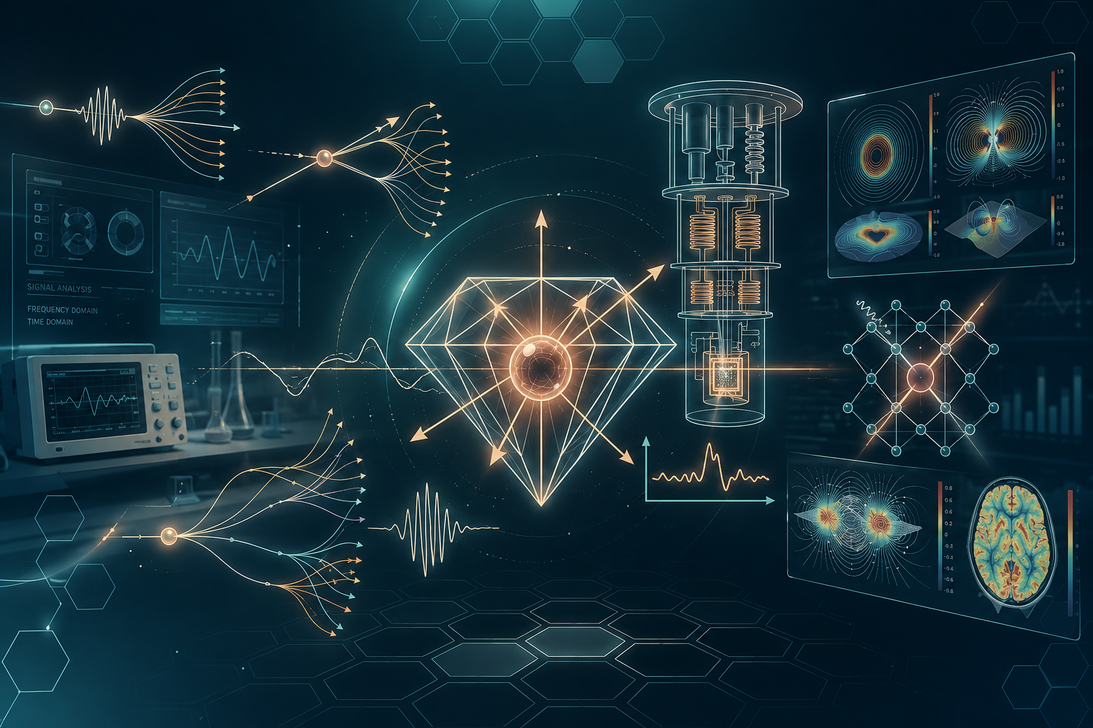 Quantum Sensing with NV Centers — detecting weak magnetic fields with diamond defects